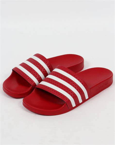 adidas replica slides red|adidas unisex adilette comfort slides.